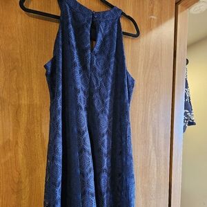 Maurices navy large halter dress